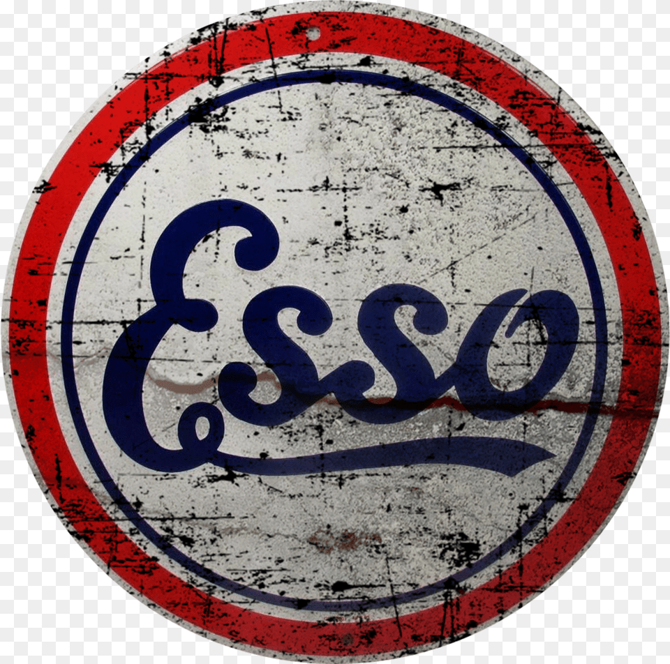 Vintage Esso Gasoline Sign Oil Gas Signs Logo Esso Vintage Vector, Architecture, Office Building, Housing, Hotel Png
