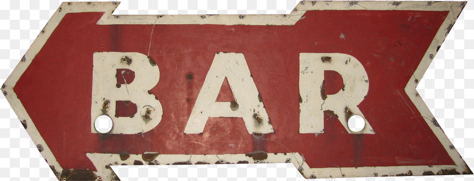Vintage Ex Neon Tin Arrow Bar Sign Vintage Bar Sign, Symbol, Road Sign Free Png