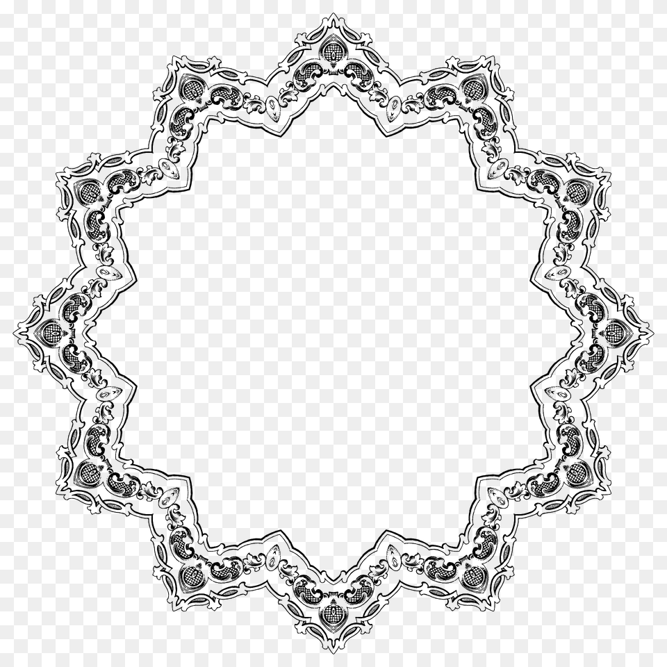 Vintage Fancy Frame Extended 4 Clipart, Accessories, Pattern, Fractal, Ornament Free Png
