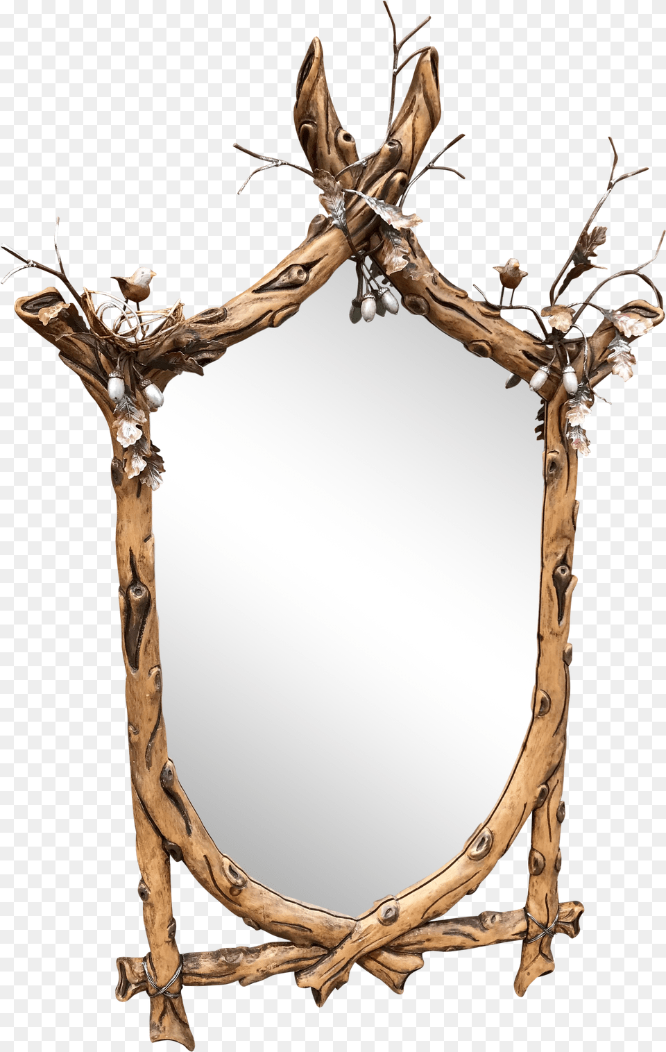 Vintage Faux Branch Mirror With Twigs Driftwood, Architecture, Building, Cad Diagram, Diagram Free Png