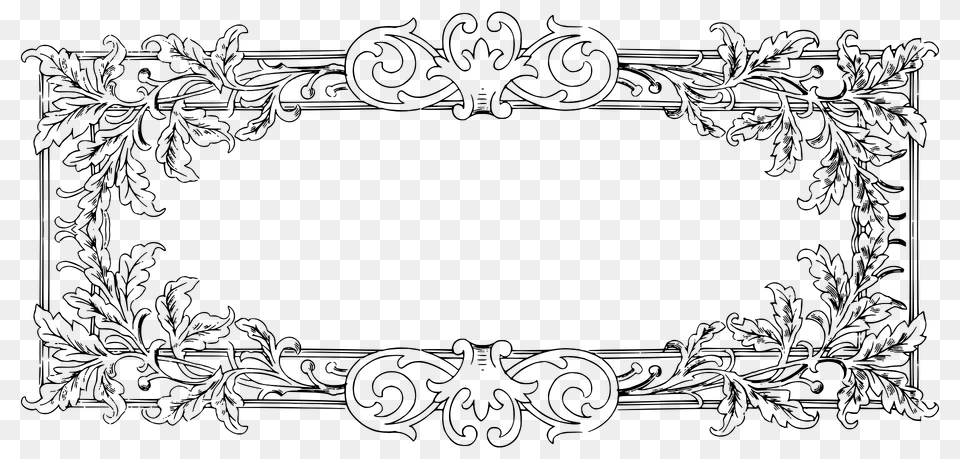 Vintage Floral Flourish Frame Extrapolated Clipart, Art, Floral Design, Graphics, Pattern Png