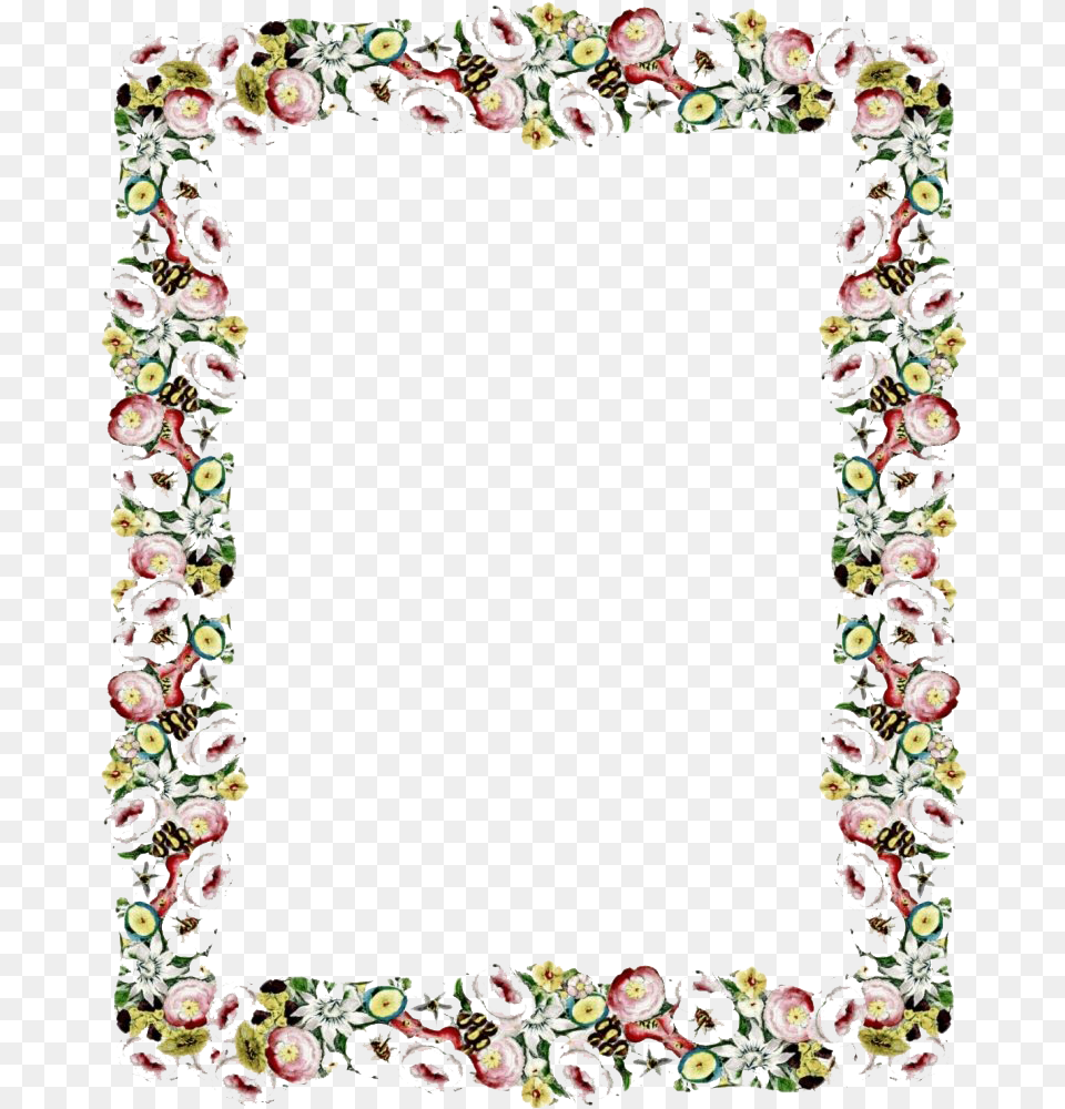 Vintage Floral Frame Transparent Flower Frame Background Borders, Art, Floral Design, Graphics, Home Decor Png Image