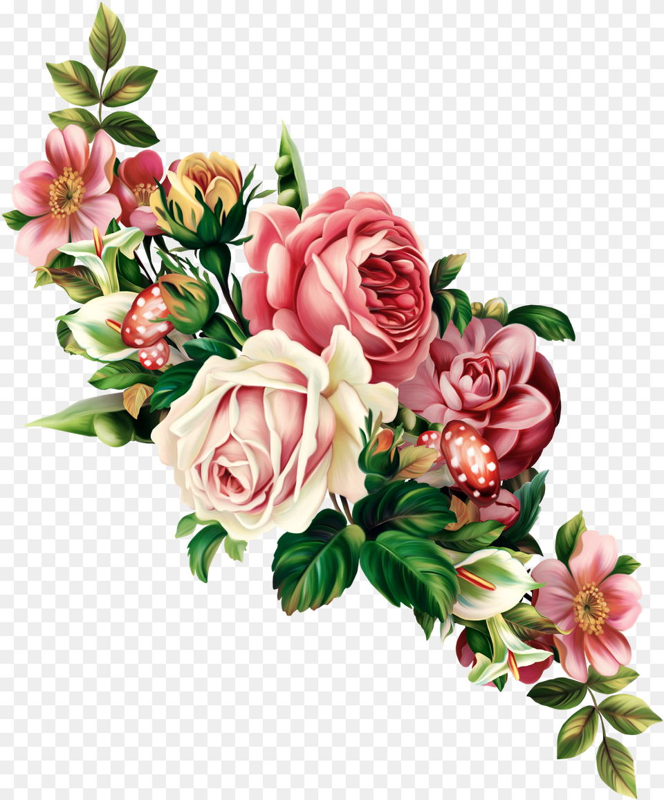 Vintage Floral Spray Tattoo Vintage Roses, Art, Floral Design, Flower, Flower Arrangement Png