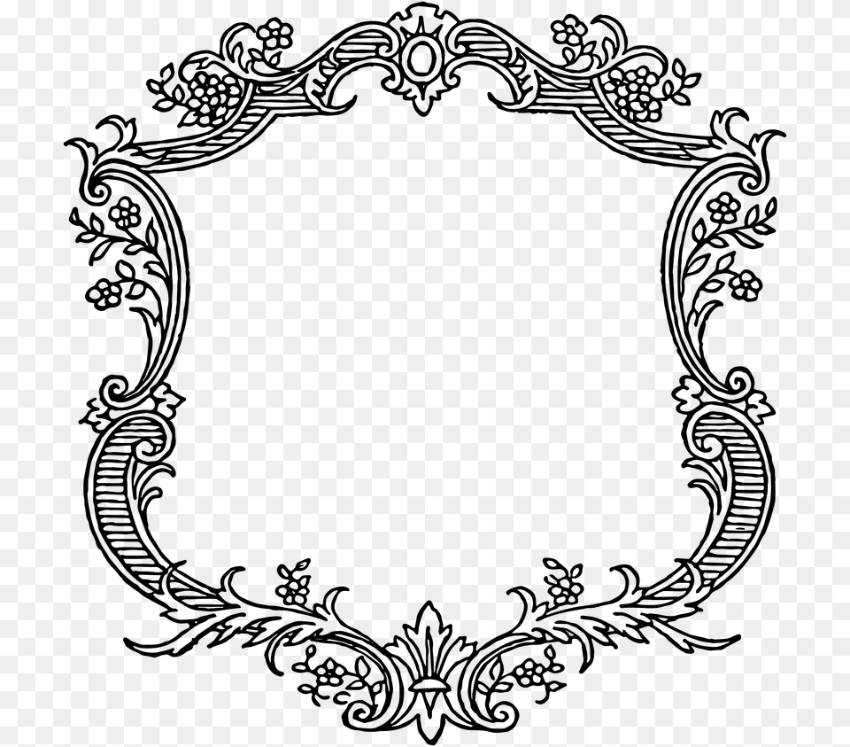 Vintage Floral Vector Vintage Frame Vector, Pattern, Art, Floral Design, Graphics Png Image