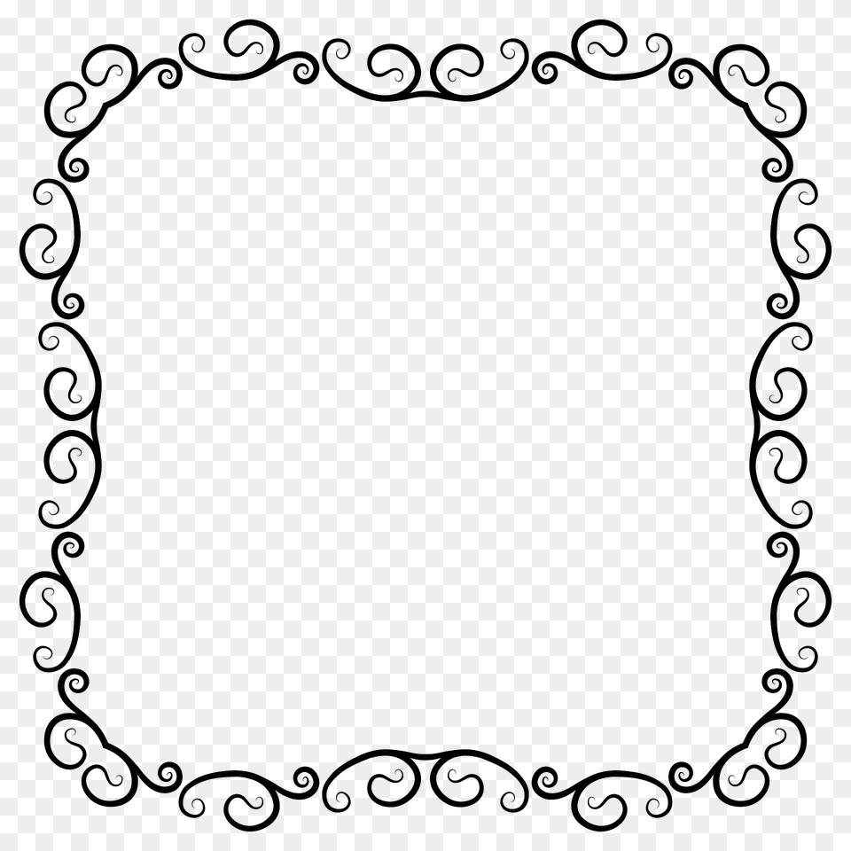 Vintage Flourish Frame 2 Clipart, Home Decor, White Board, Pattern Free Png