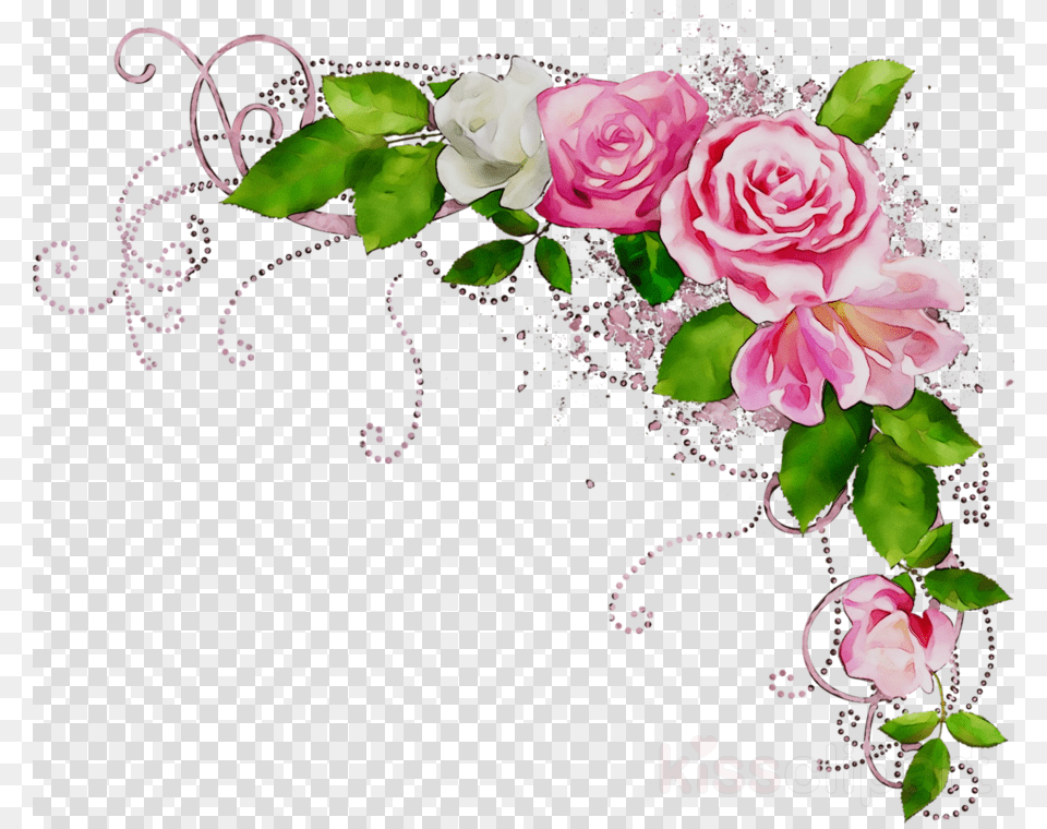 Vintage Flower Border Line, Flower Arrangement, Flower Bouquet, Plant, Rose Free Png Download