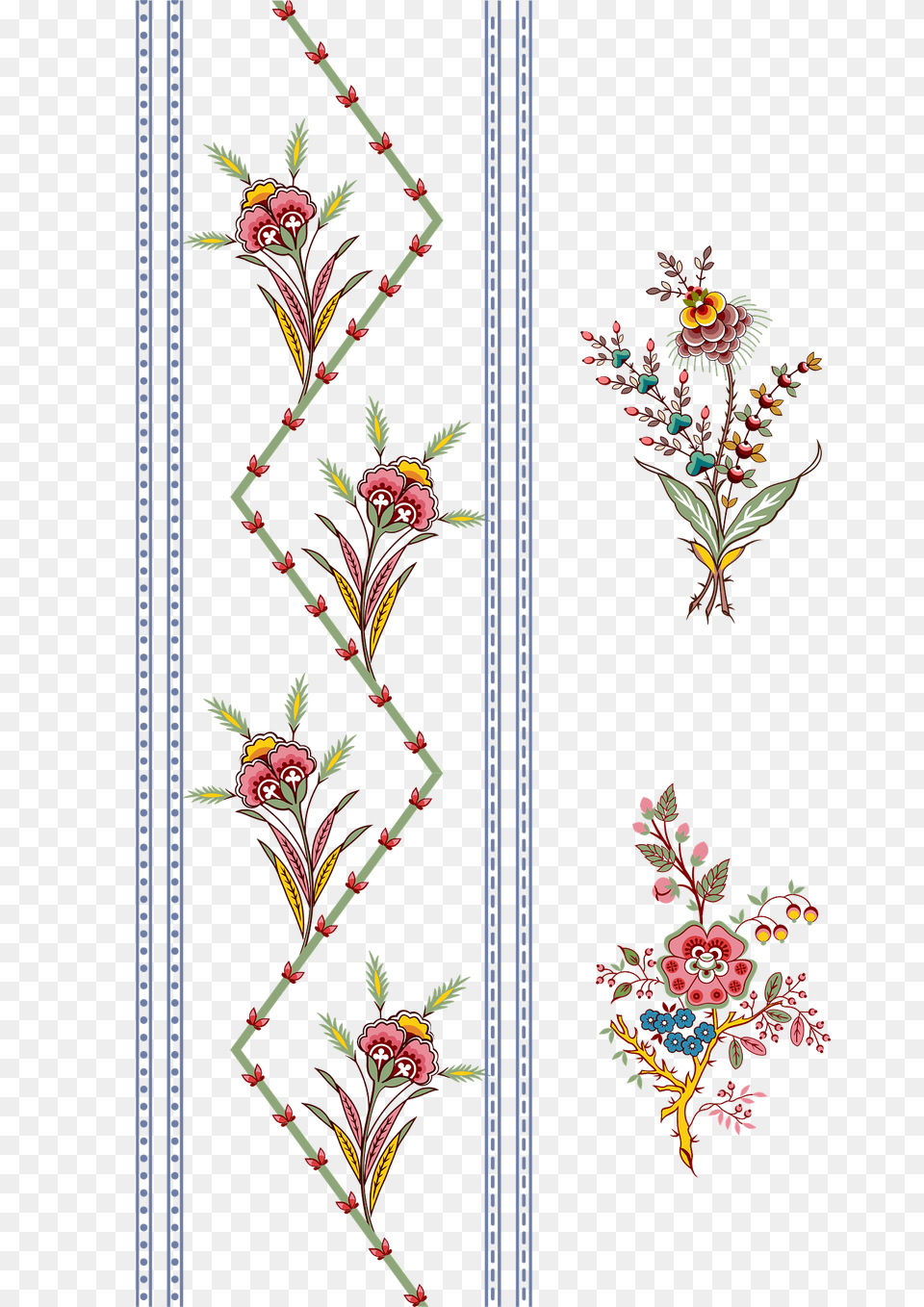Vintage Flower Design Clipart, Embroidery, Pattern, Art, Floral Design Png