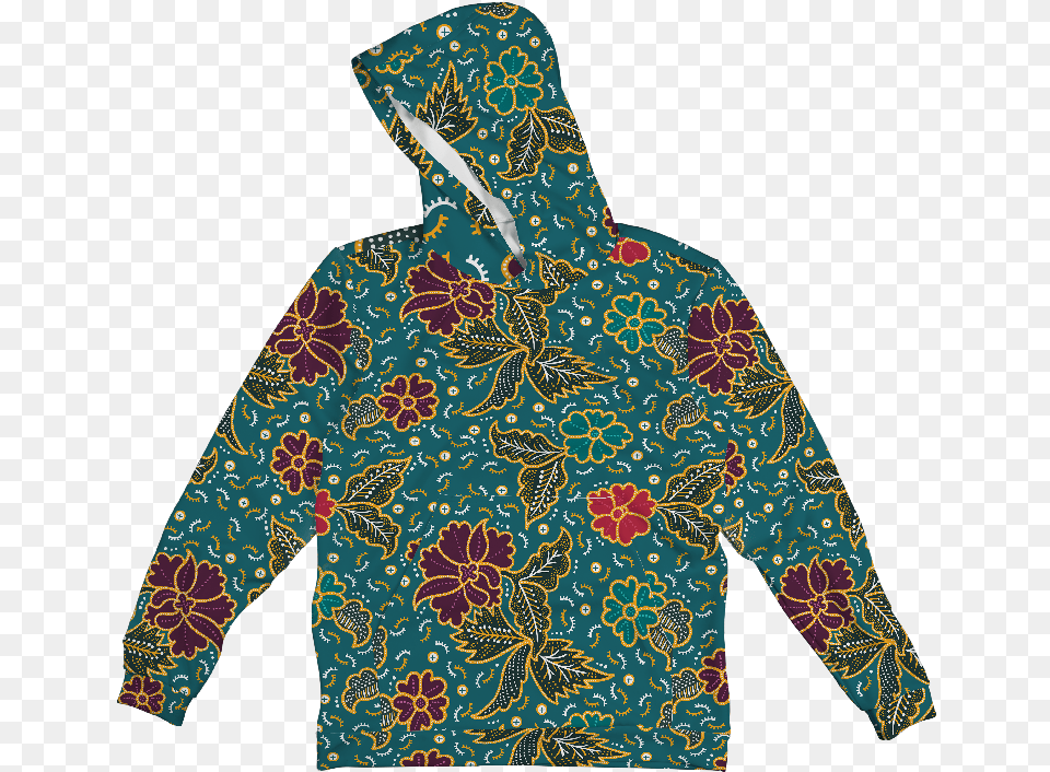 Vintage Flowers Hoodie Hoodie, Clothing, Coat, Jacket, Pattern Free Png Download