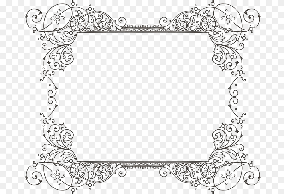 Vintage Frame Decorations For Google Slides, Lace Png Image