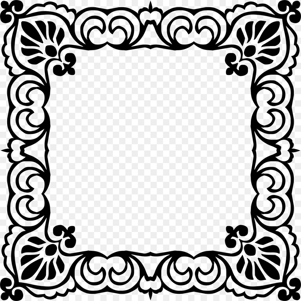 Vintage Frame Extended Icons, Silhouette Free Png