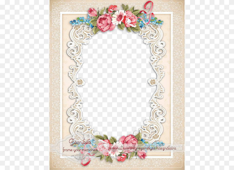 Vintage Frame Floral Design, Art, Floral Design, Graphics, Pattern Png Image