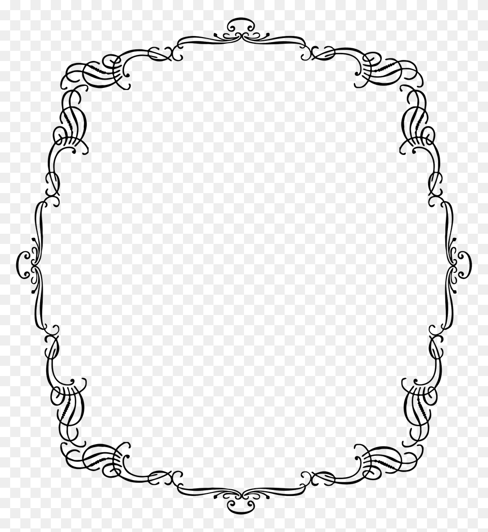 Vintage French Frame 6 Clipart, Oval Free Transparent Png