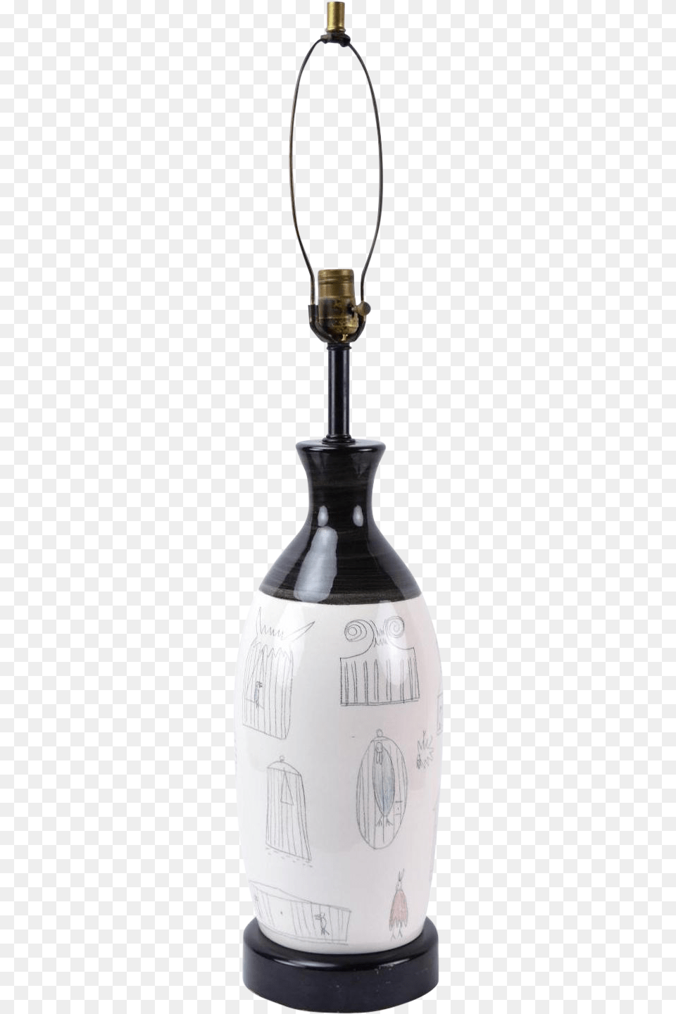 Vintage French M Wine Bottle, Lamp, Lantern, Art Png Image