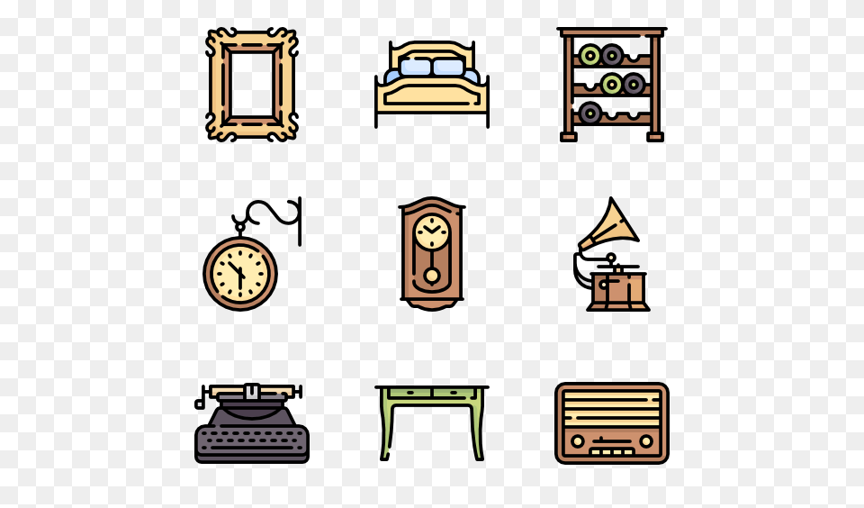 Vintage Furniture Icon Packs, Architecture, Building, Clock Tower, Tower Free Png Download