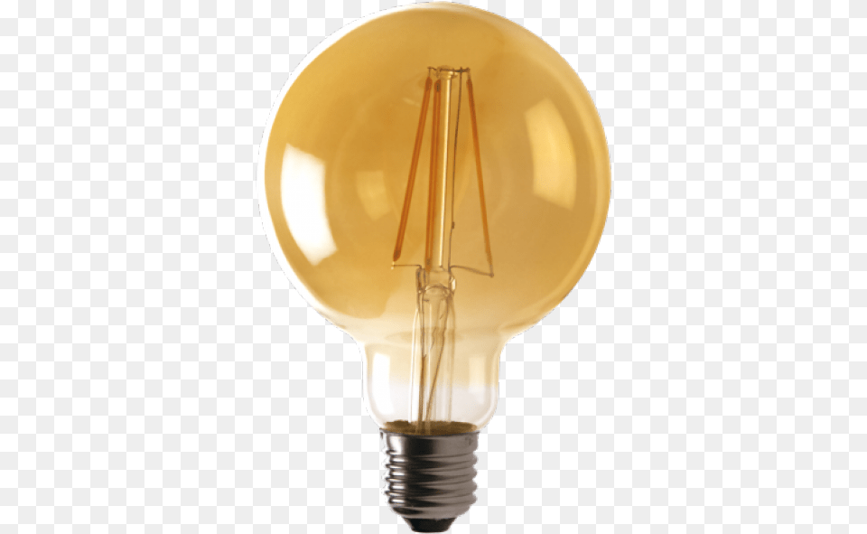 Vintage G125 Led Filament Bulb, Light, Lightbulb Free Png Download