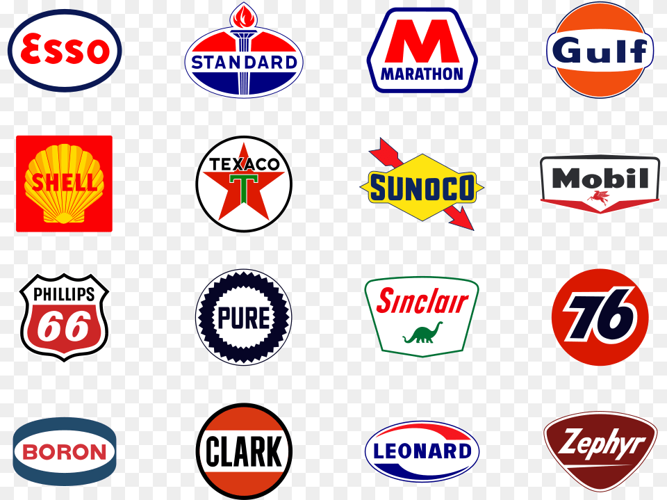 Vintage Gas Station Logos, Badge, Logo, Symbol, First Aid Free Png