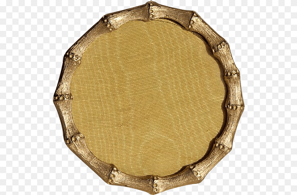 Vintage Gilt Metal Faux Bamboo Round Picture Frame Vintage Gold Bamboo Picture Frame, Blade, Dagger, Knife, Weapon Png Image