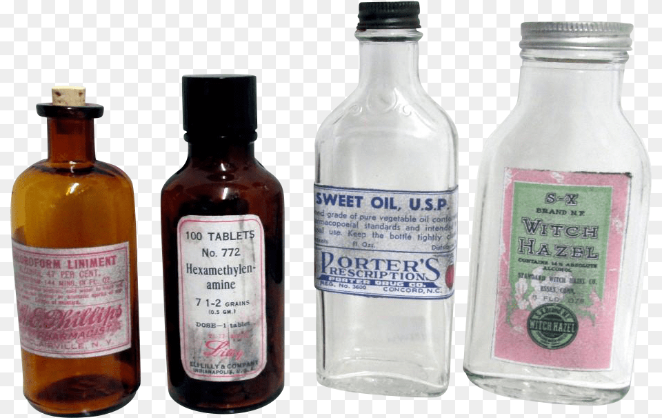 Vintage Glass Bottles Gm, Bottle, Lotion, Cosmetics, Perfume Free Png