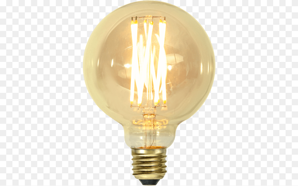Vintage Gold 95mm Led 37w Light Bulb Vintage, Lightbulb, Festival, Hanukkah Menorah, Plate Png Image