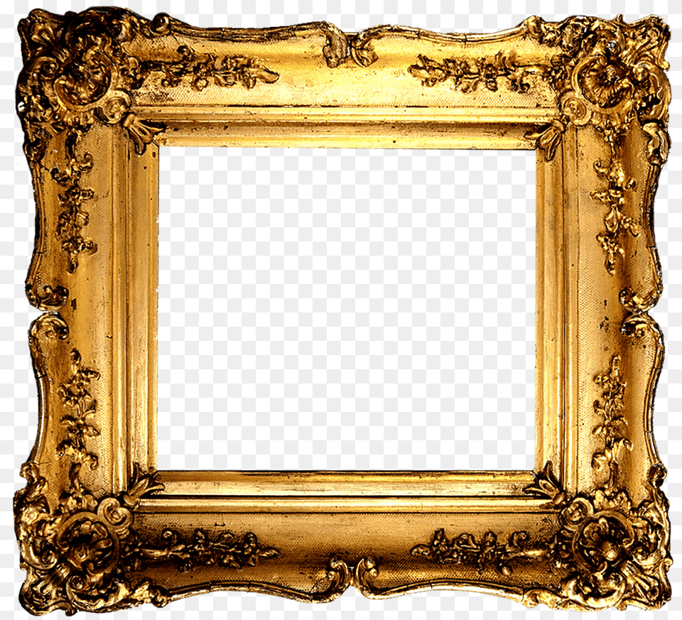 Vintage Gold Frame, Photography Free Png