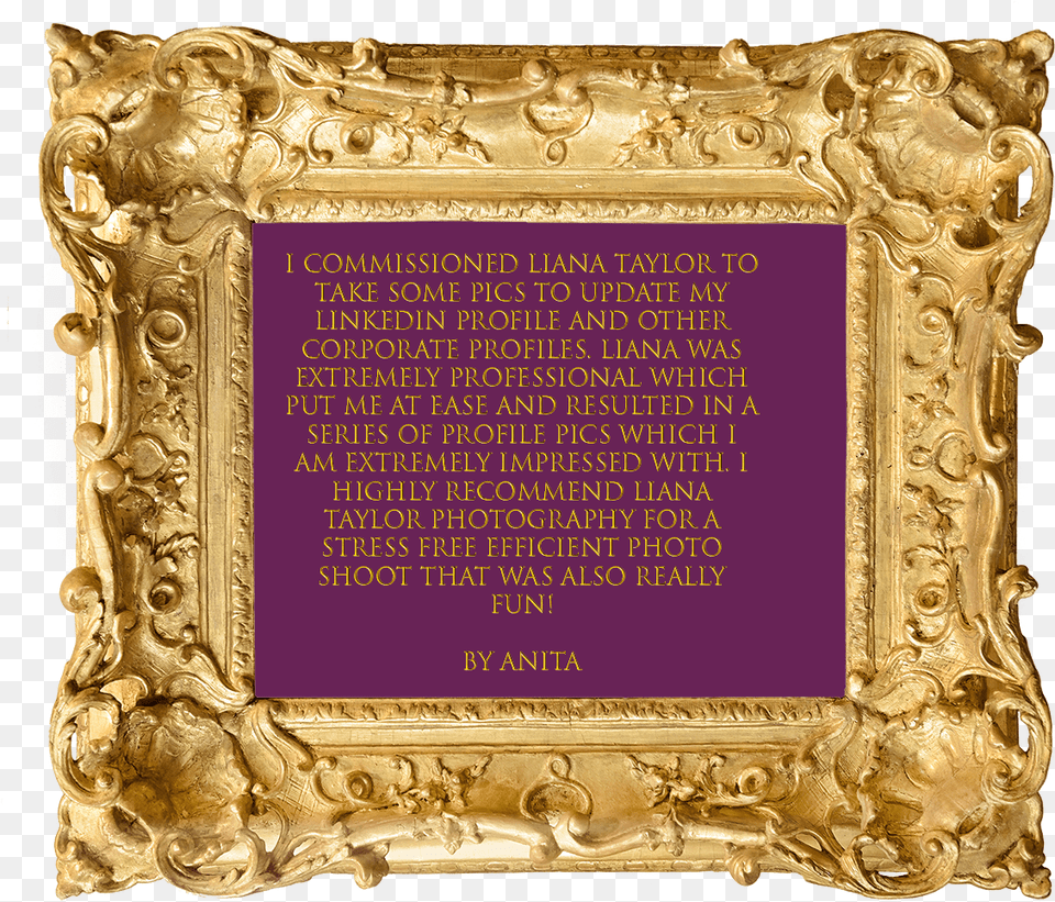 Vintage Gold Frame Anita Review The Vintage Bedroom Decorative, Plaque, Bronze Free Png