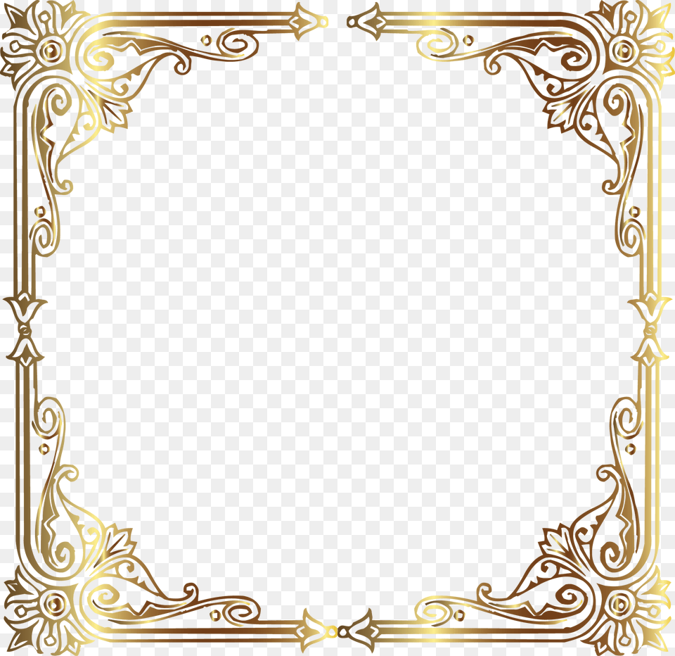 Vintage Gold Frame Vintage Gold Frame, Art, Floral Design, Graphics, Home Decor Png