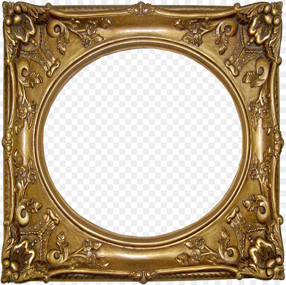 Vintage Gold Gilded Frames Gold Picture Frame Template, Bronze, Oval, Photography Free Png Download