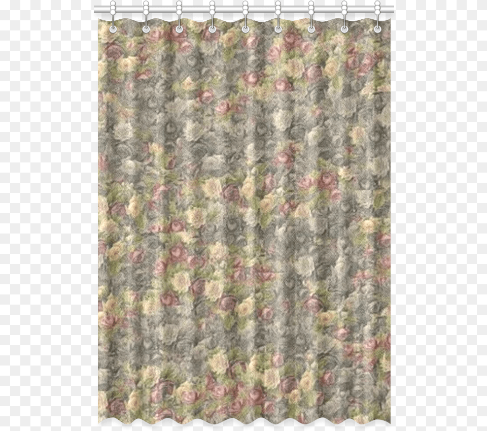 Vintage Gothic Rose Window Curtain, Shower Curtain, Home Decor, Texture, Plant Png