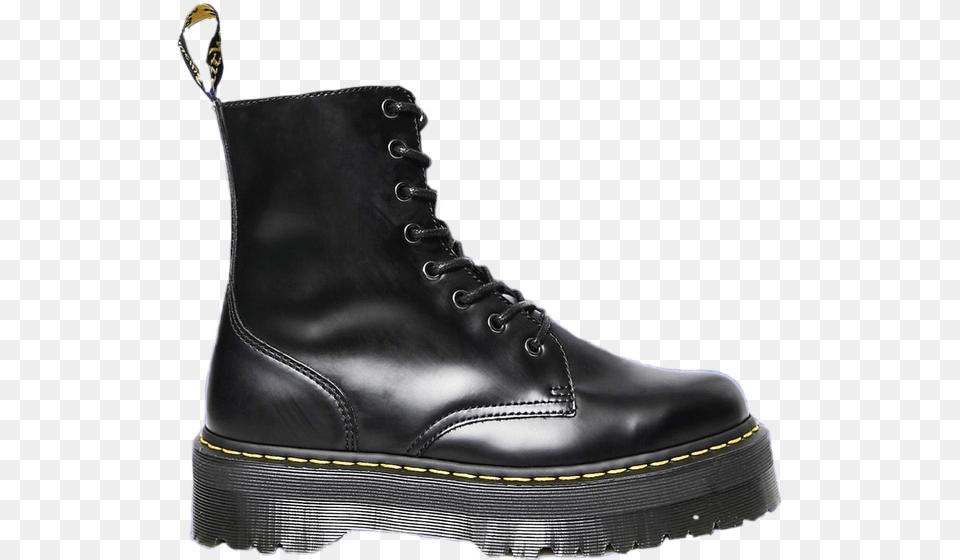 Vintage Grunge Aesthetic Moodboard Filler Doc Martens Jadon Black, Clothing, Footwear, Shoe, Boot Free Transparent Png