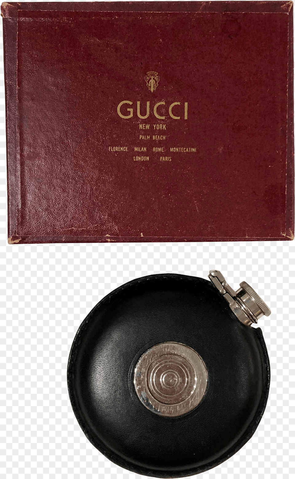 Vintage Gucci Leather Wrapped Flask Gucci Free Png