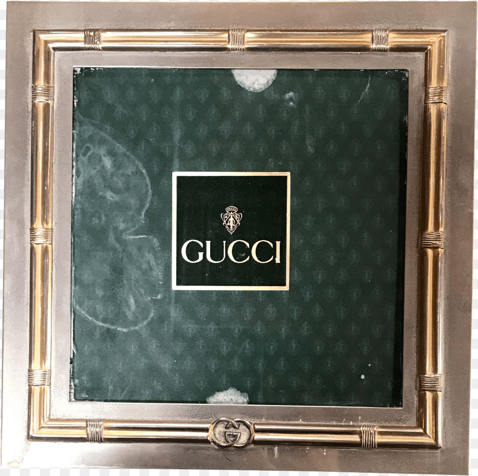 Vintage Gucci Silver And Gold Square Photo Frame Picture Frame, Clothing, Turban, Scarf Free Transparent Png