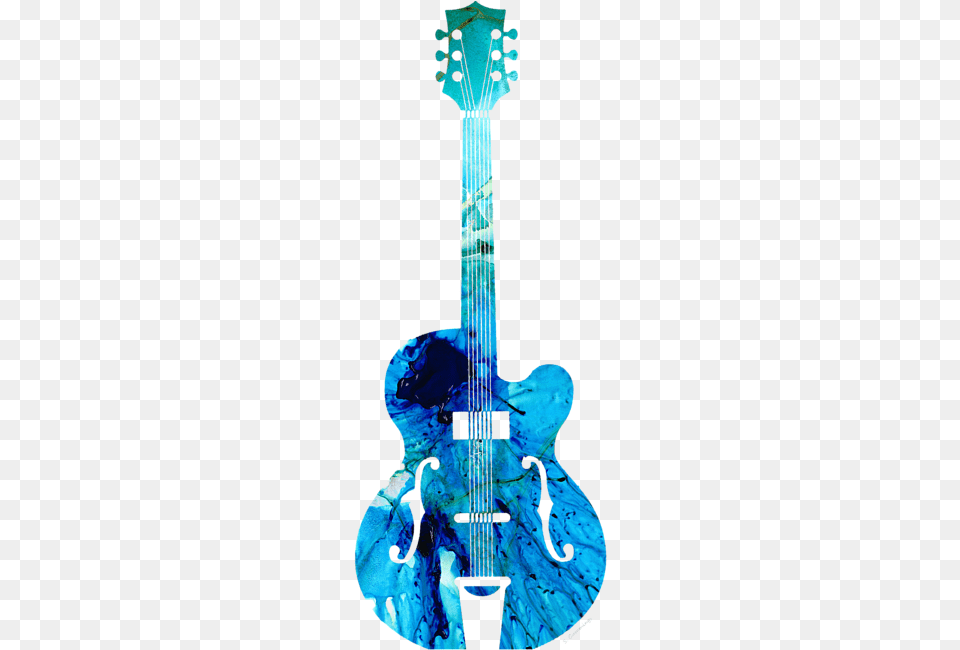 Vintage Guitar Abstract Guitars By Sharon Cummings, Musical Instrument, Adult, Bride, Female Free Png Download