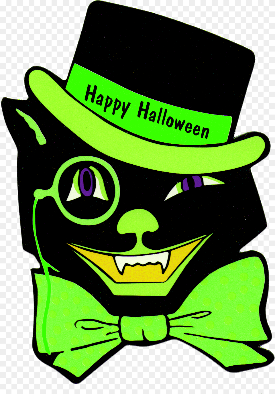Vintage Halloween Cat Clip Art, Accessories, Formal Wear, Tie, Clothing Free Transparent Png