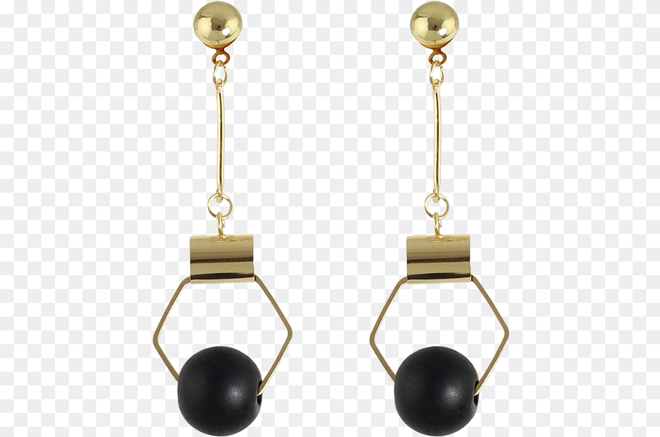 Vintage Hexagon Ball Drop Earrings Earring, Accessories, Jewelry Png