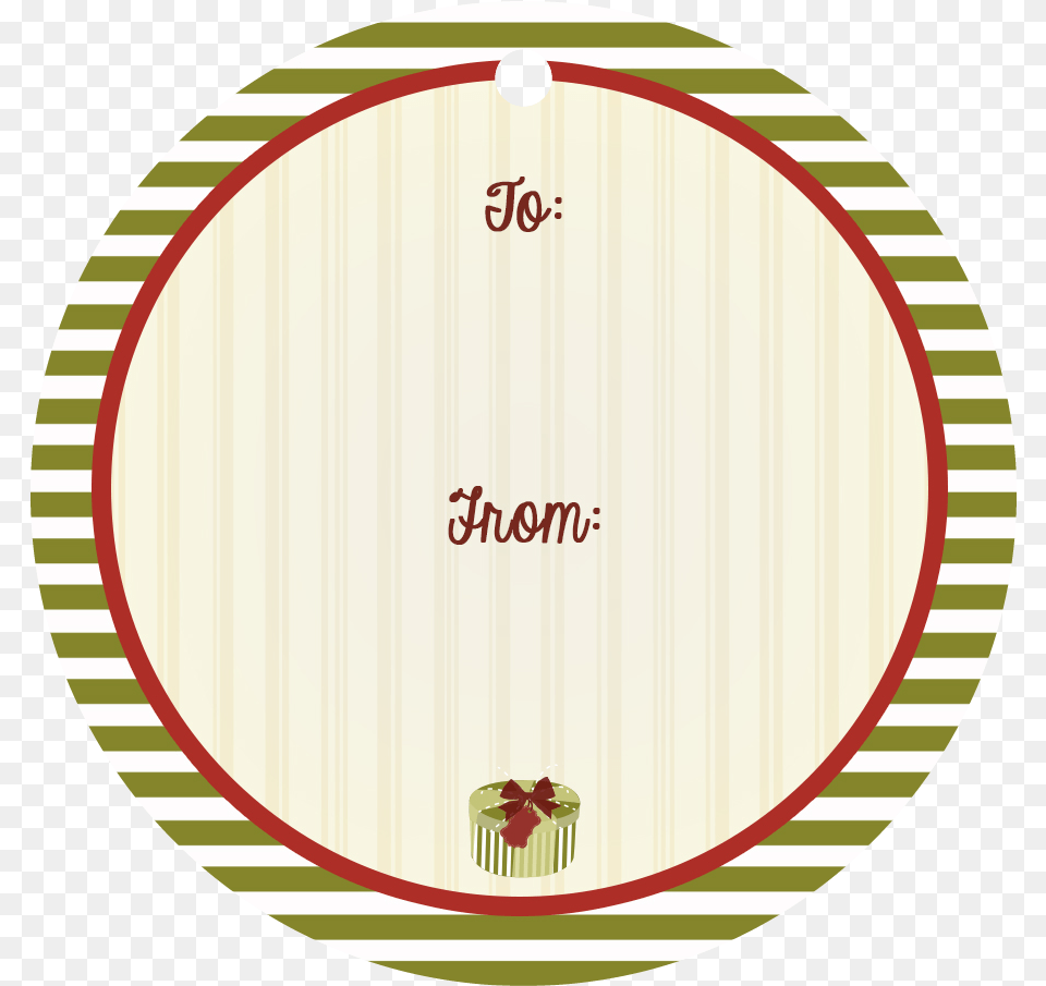 Vintage Holiday Bike Round Tag With Hole Circle, Oval, Food, Meal, Bow Free Png