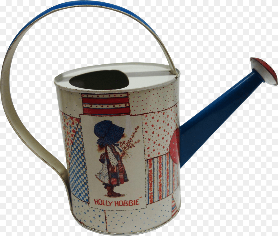 Vintage Holly Hobbie Tin Watering Can By Chein Playthings Holly Hobbie, Watering Can, Child, Female, Girl Free Png Download