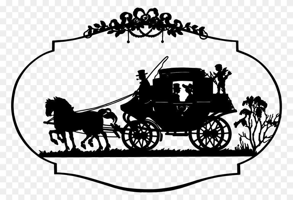 Vintage Horse And Carriage Clipart, Vehicle, Transportation, Wheel, Machine Free Png Download