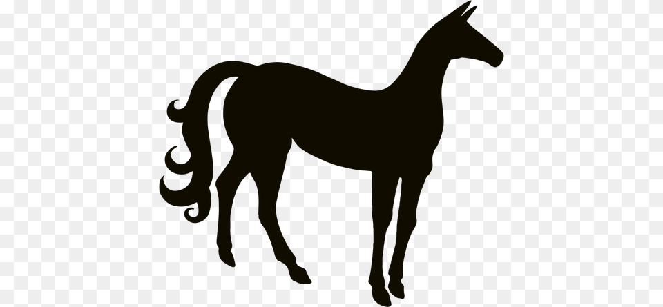 Vintage Horse Silhouette, Animal, Colt Horse, Mammal Png