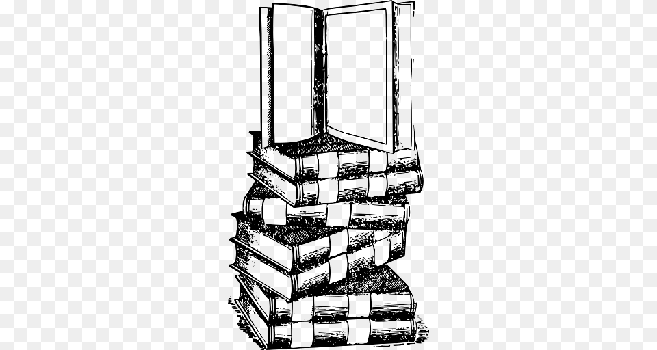 Vintage Image Of A Pile Of Books, Book, Publication Free Png Download