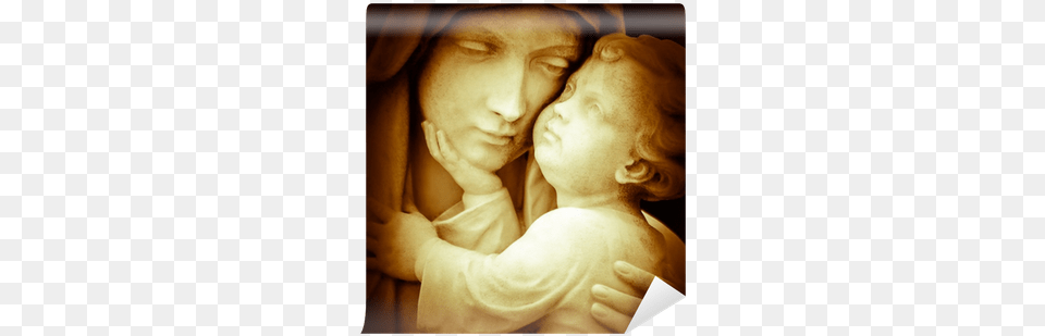 Vintage Image Of The Virgin Mary Carrying Baby Jesus Lasst Uns Das Kindlein Wiegen Cd, Face, Head, Person, Photography Free Transparent Png