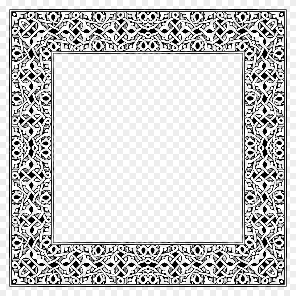 Vintage Intertwined Design 2 Clipart, Home Decor, Rug, Accessories, Blackboard Free Png