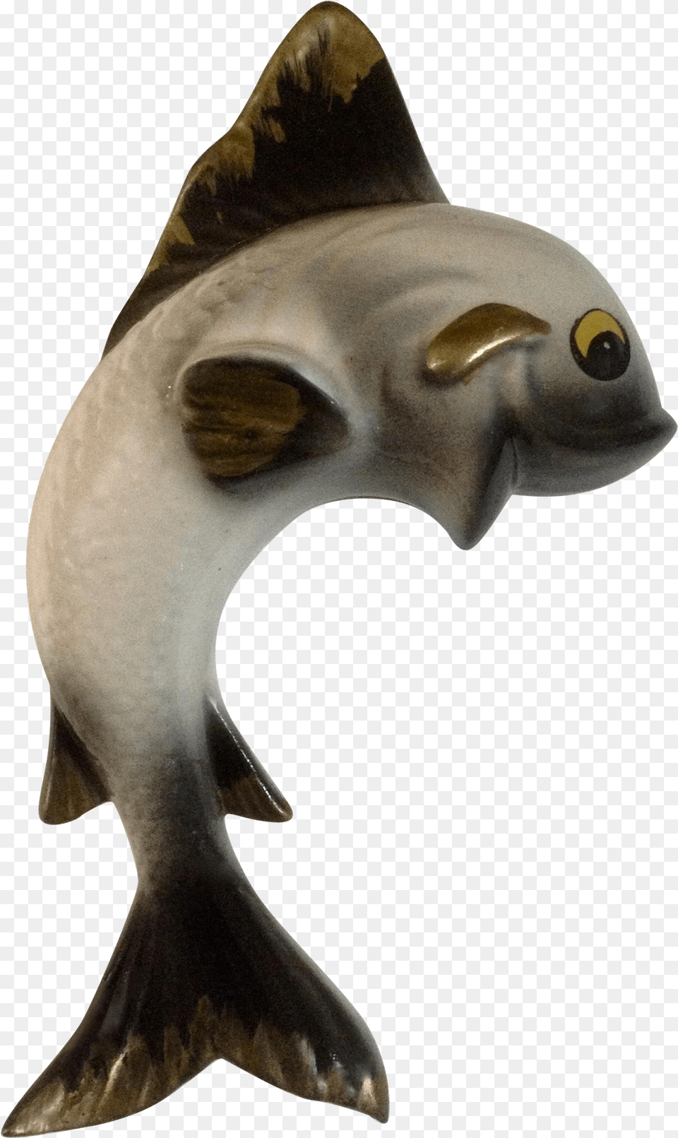 Vintage Jumping Fish Wall Pocket Ceramic Planter Vase Statue, Animal, Sea Life, Shark Free Png Download