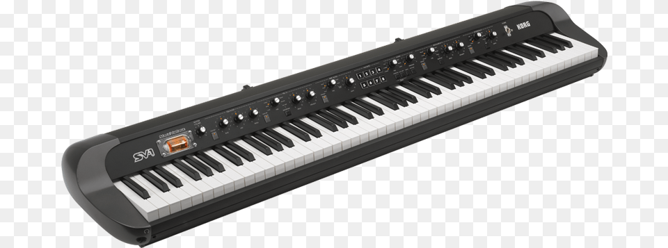 Vintage Keyboard Korg Sv1 88 Black, Musical Instrument, Piano Free Png Download