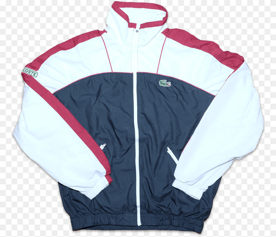 Vintage Lacoste Sport Tracksuit Large Zipper, Clothing, Coat, Jacket Free Png