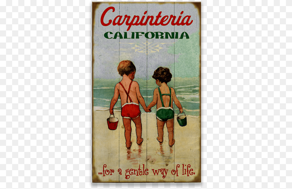 Vintage Lake Arrowhead Poster, Book, Publication, Advertisement, Boy Free Png