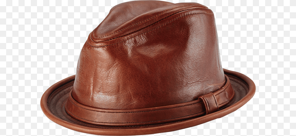 Vintage Leather Fedora Vintage Style Leather Hat, Clothing, Sun Hat, Hardhat, Helmet Png Image