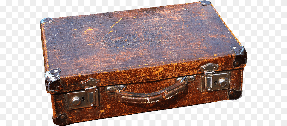 Vintage Leather Suitcase Old Suitcase, Mailbox Free Transparent Png