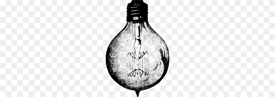 Vintage Light Bulb Gray Free Transparent Png