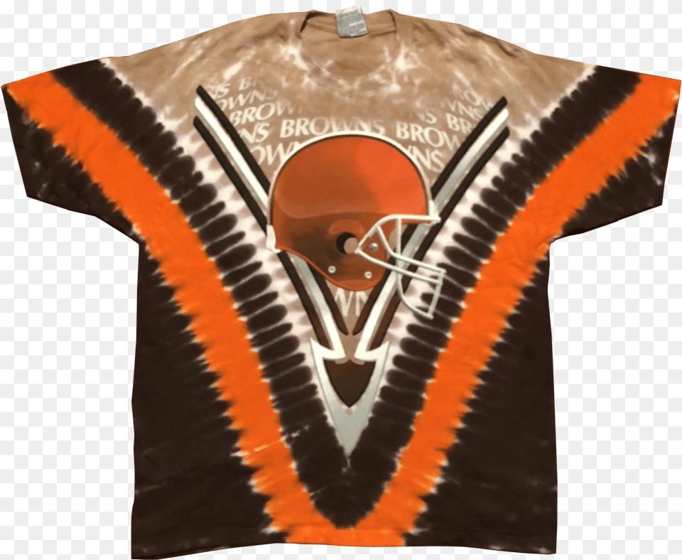 Vintage Liquid Blue Nfl Cleveland Browns Shirt Multi Emblem, Clothing, T-shirt Png