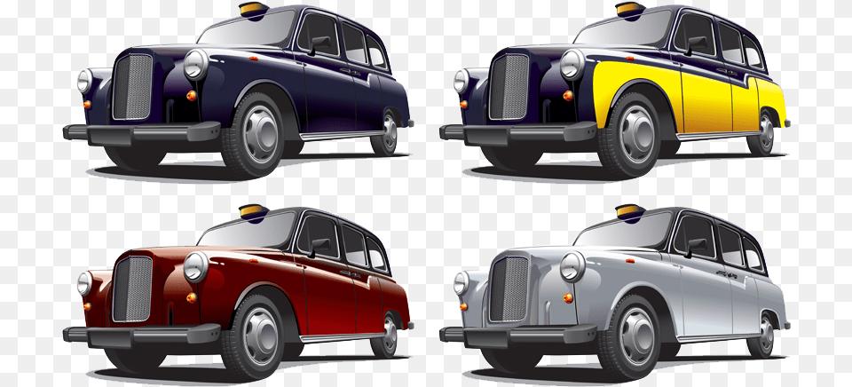 Vintage London Cab, Car, Transportation, Vehicle, Machine Free Png Download